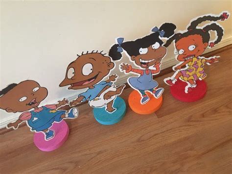 4 6 Piece African American Rugrats Party Centerpiece Props Etsy