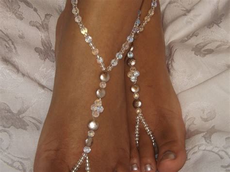bridal jewelry barefoot sandals wedding foot by subtleexpressions