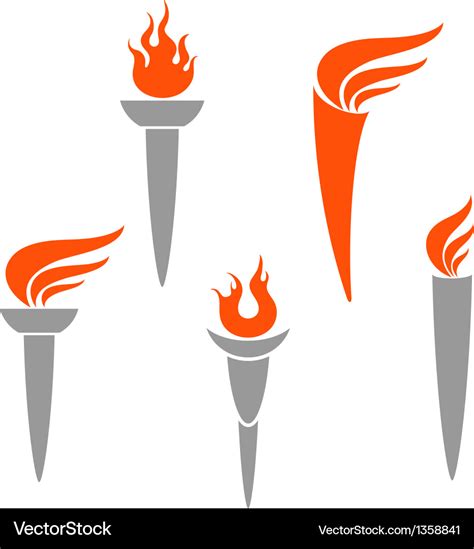 Olympic Torch Royalty Free Vector Clip Art Illustrati