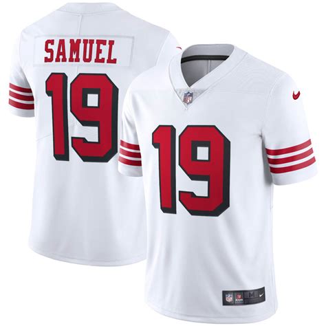 Deebo Samuel 19 San Francisco 49ers 2021 White Color Rush Limited Jersey