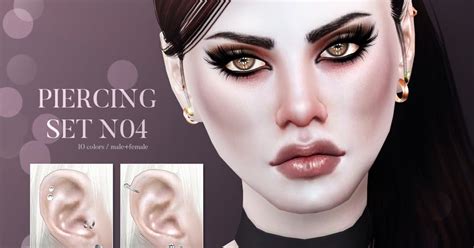 Sims CC S The Best Piercing Set By Pralinesims