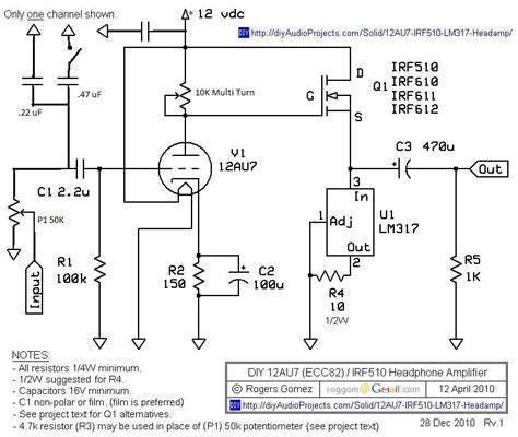 Class A Headphone Amplifier Schematic Wiring Diagram Schematica