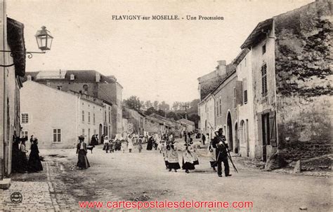 Cartes Postales Anciennes De Lorraine Flavigny Sur Moselle 54630 Une Procession