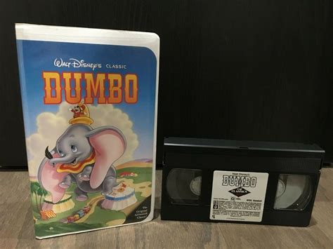 Disney Dumbo Vhs Tape With Clamshell