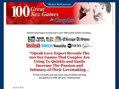 100 Great Sex Games For Couples By Michael Webb Oprah Love Expert