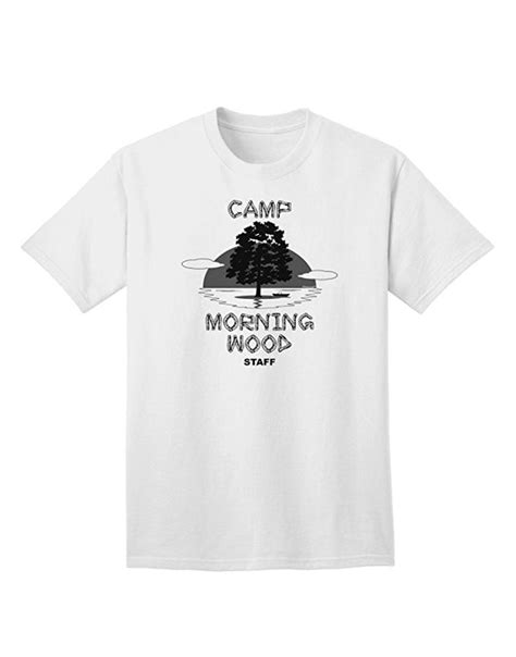 Camp Morning Wood Staff Bandw Adult T Shirt Davson Sales