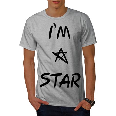wellcoda-i-am-a-star-cool-mens-t-shirt,-famous-graphic-design-printed-tee-ebay