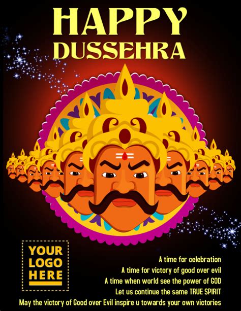 Happy Dussehra Template Postermywall