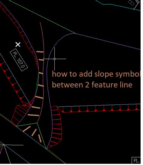 Add Slope Symbol Between Two Feature Line Autodesk Community