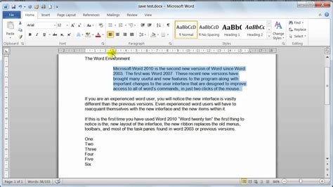 Microsoft Word 2010 Paragraph Formatting Tutorial 12 Youtube