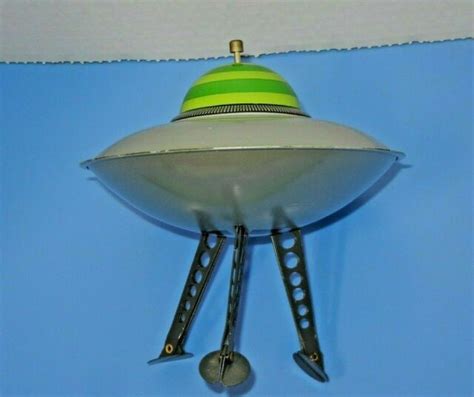 Vintage Tin Spaceshipflying Saucer Toy Invaders Style Ebay