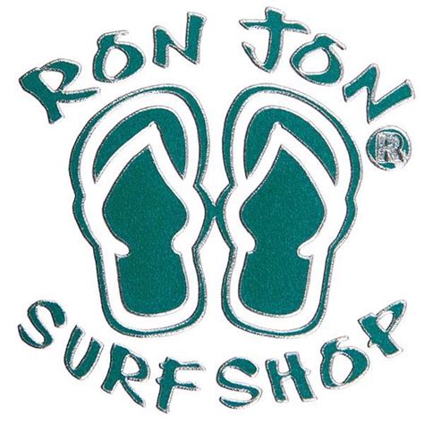 ron jon flip flop mini sticker ron jon surf shop