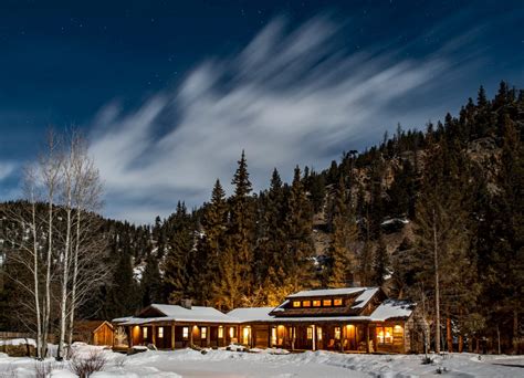 Winter At Taylor River Lodge Almont Colorado Cabins Almont Resort