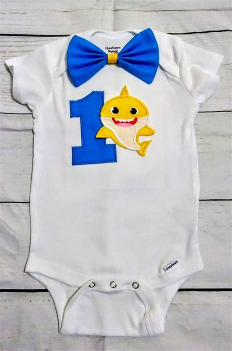 Baby Shark Birthday Outfit Baby Shark Smash Cake Outfit Etsy
