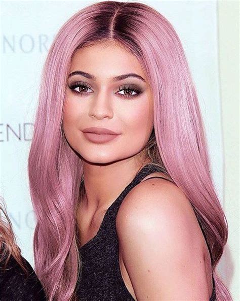 ♕pinterestamymckeown5 Kylie Jenner Hair Pink Hair Hairstyle