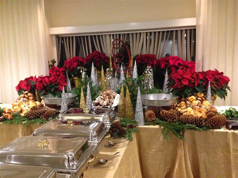 Buffet Display For A Holiday Party Jules Catering Christmas Buffet