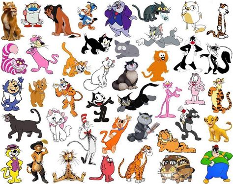 Find The Cartoon Cats Quiz Cartoon Character Pictures Cat Character