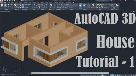 Autocad 3d House Modeling Tutorial 1 3d Home Design House Design 3d