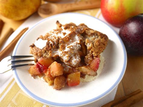 Plum Pear And Apple Grain Free Crumble Paleo Gf Perchance To Cook