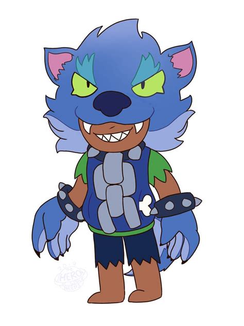 His super trick is a smoke bomb that makes him invisible for a little while!. Coloring and Drawing: Brawl Stars Werewolf Leon Coloring Pages