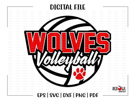 Wolves Volleyball Svg Volleyball Svg Wolves Wolf Volleyball Svg