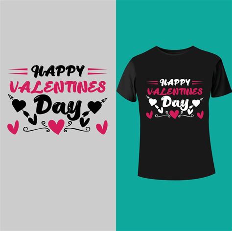 Happy Valentines Day T Shirt Design 17185216 Vector Art At Vecteezy