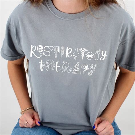 Respiratory Therapy Tee T Shirt Therapist Respiration Etsy