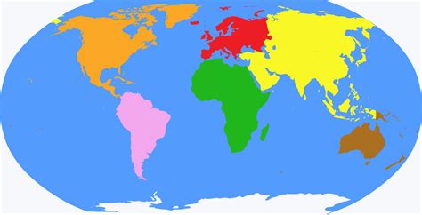 Mapa Del Mundo Y Continentes Coloridos Textura Abstra