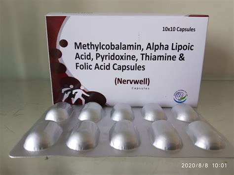 Methylcobalamin Alpha Lipoic Acid Pyridoxine Thiamine And Folic Acid