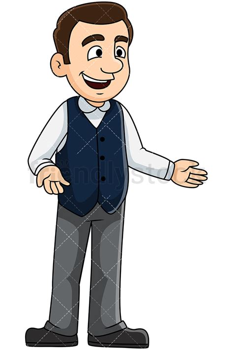 Man Having A Discussion Vector Cartoon Clipart Friendlystock