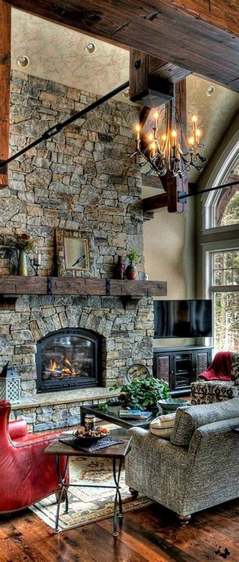 Good Pic Stone Fireplace Farmhouse Ideas 25 Amazing Rustic Stone