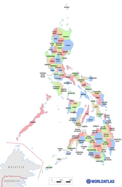 Philippines Map Travel 地図 Atlas