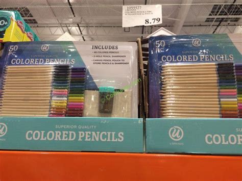 Color pencil brand for sale. U BRANDS Colored Pencils 50PC with Sharpener & Pouch ...
