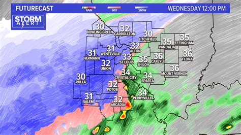 St Louis Weather Forecast Timeline Tracking Snow Sleet Ksdk Com
