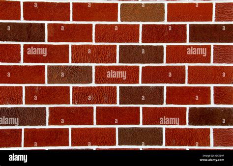 Vintage Red Brick Background With White Grout Lines Stock Photo Alamy