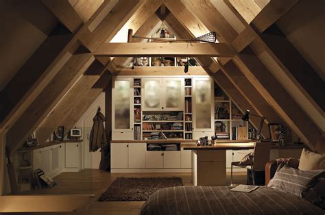 Loft Conversion Study Bespoke Home Office Neville Johnson Modern