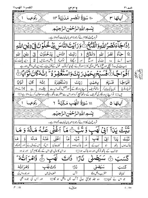 Quran Surah 111 ﴾المسد﴿ Al Masad Urdu Translation Tarjuma Word To