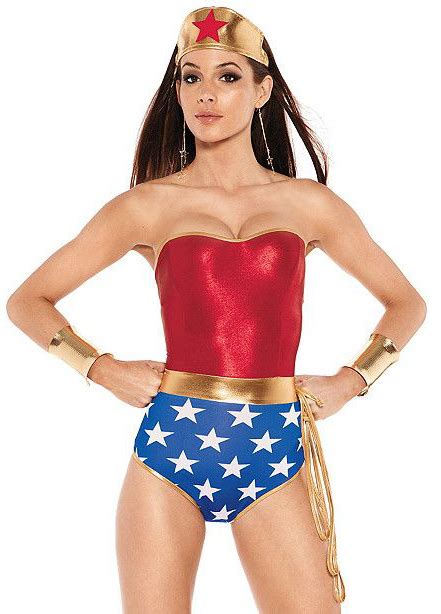 Wonder Woman Sexy Bodysuit Halloween Costumes 16091411