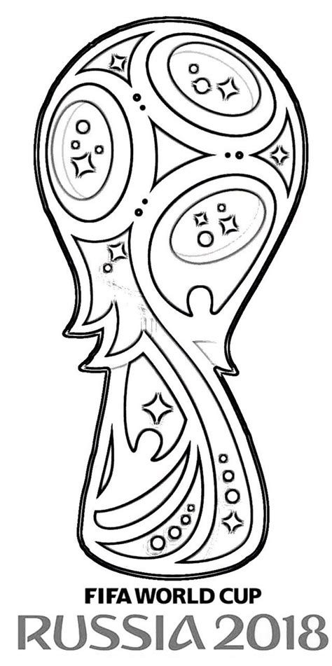 World Cup 2018 Logo Coloring Page World Cup Trophy World Cup 2018