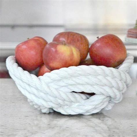 Reality Knotted Rope Bowl Rope Bowl Home Decor Vases Nautical Kitchen