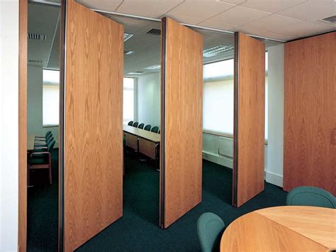 Commercial Hard Cover Acoustic Fabric Sliding Partition Doors For
