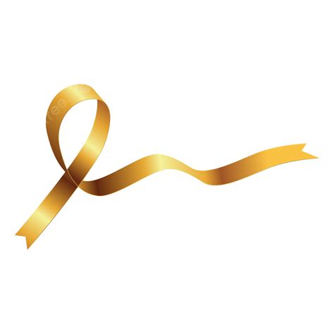 Gold Cancer Ribbon Cancer Ribbon Cancer Day Childhood Cancer Day Png