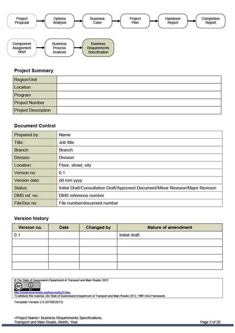 40 Simple Business Requirements Document Templates With Report