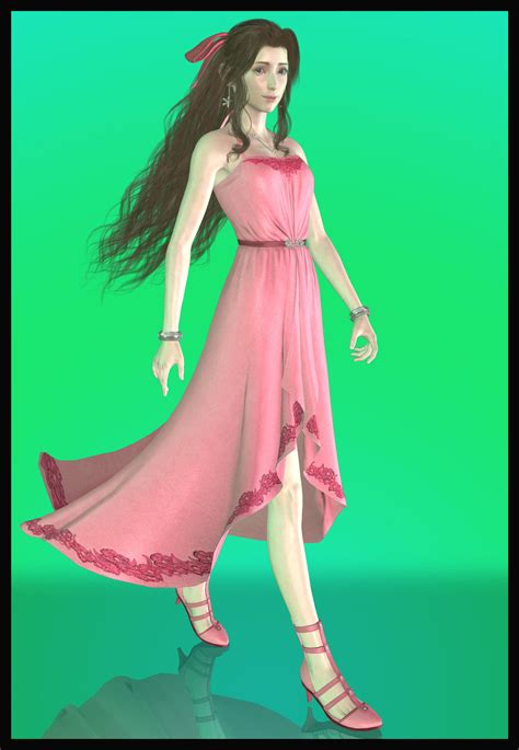 final fantasy vii remake aerith ord dress by mrunclebingo on deviantart