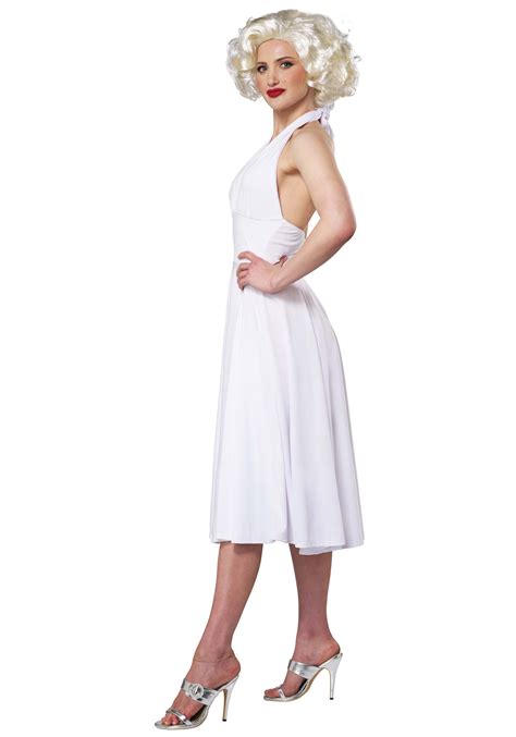 Marilyn Monroe Costume Dress Sexy White Costume Dress