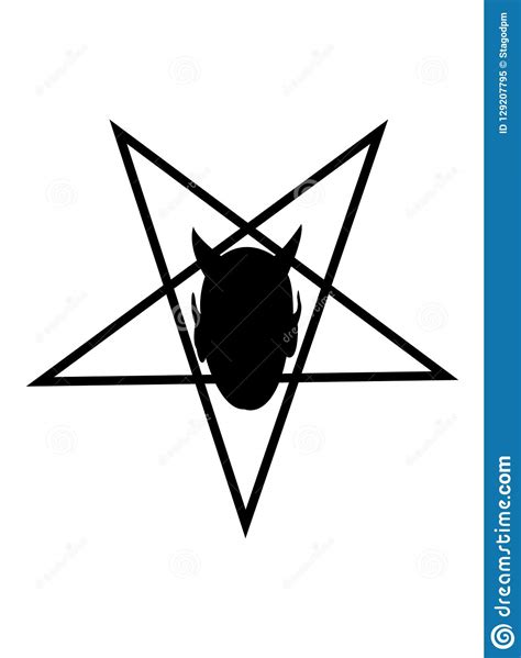 Pentagram Isolated Vector Occultism Symbol Star In Circle