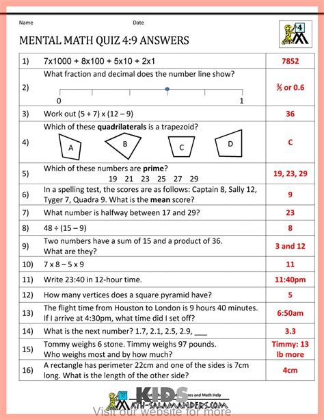Anne Sheets Grade 11 Math Worksheets With Answers Pdf