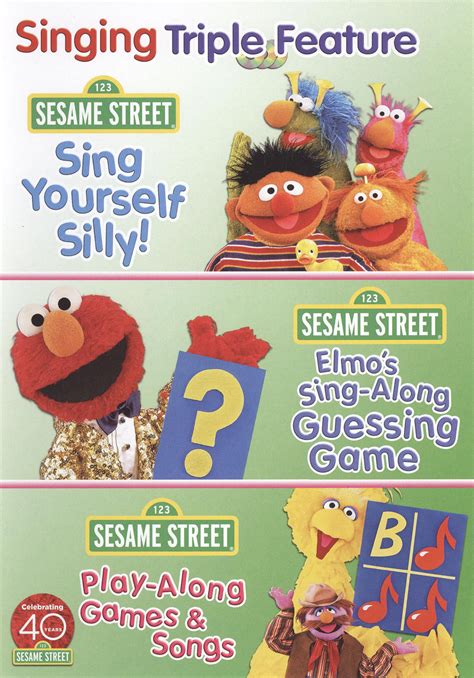 Sesame Street Singing Triple Feature 3 Discs Dvd Best Buy