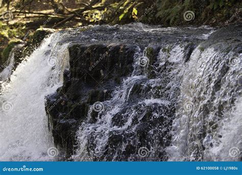Beautiful Slow Shutter Speed On Waterfalls In South Wales Stock Photo