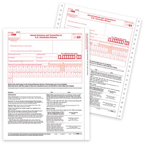 1096 Forms For Summary And Transmittal For 2023 1099 Forms Zbp Forms